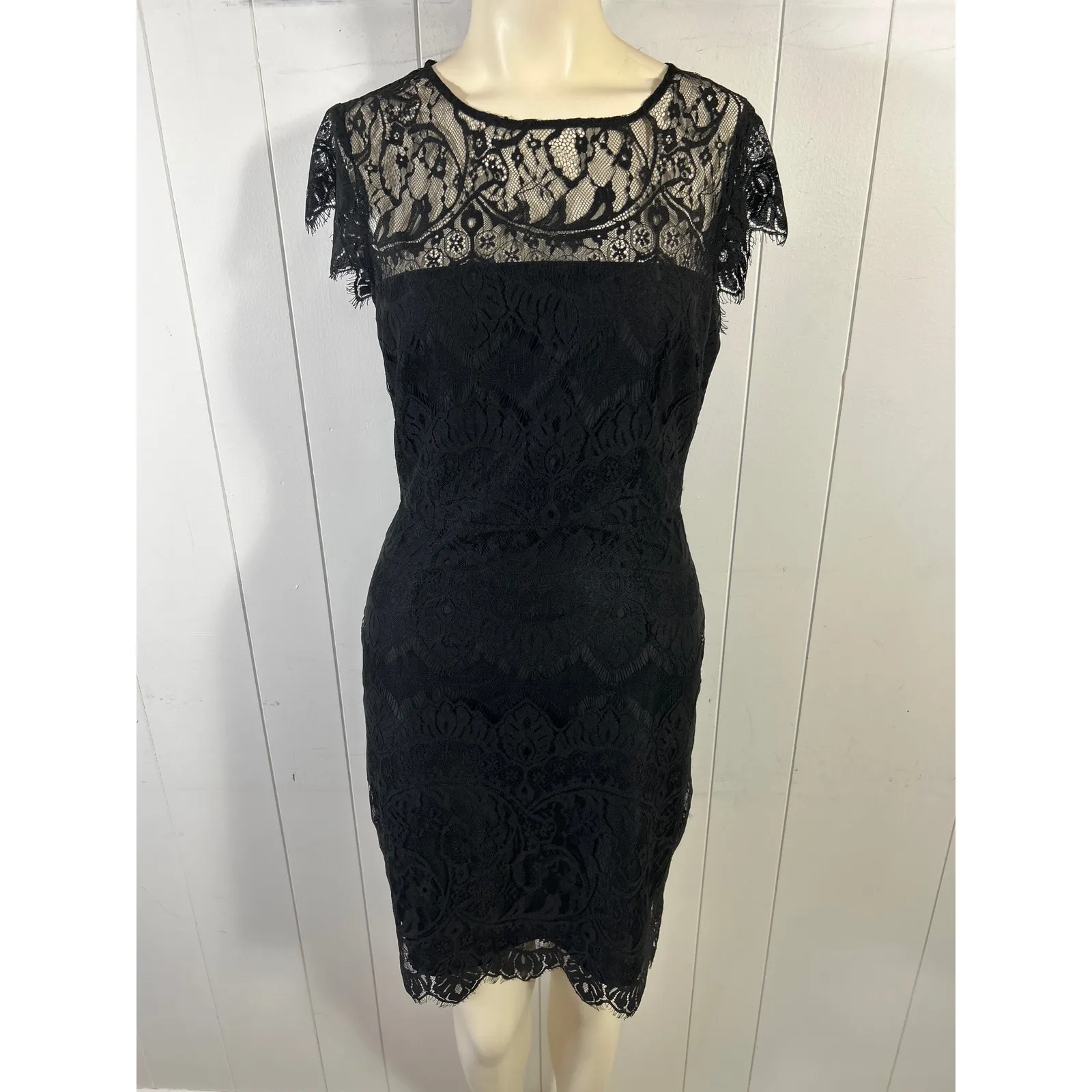 BB Dakota By Steve Madden Jayce Lace Sheath Cocktail Dress In Black. Size 6 NWOT - Image 2