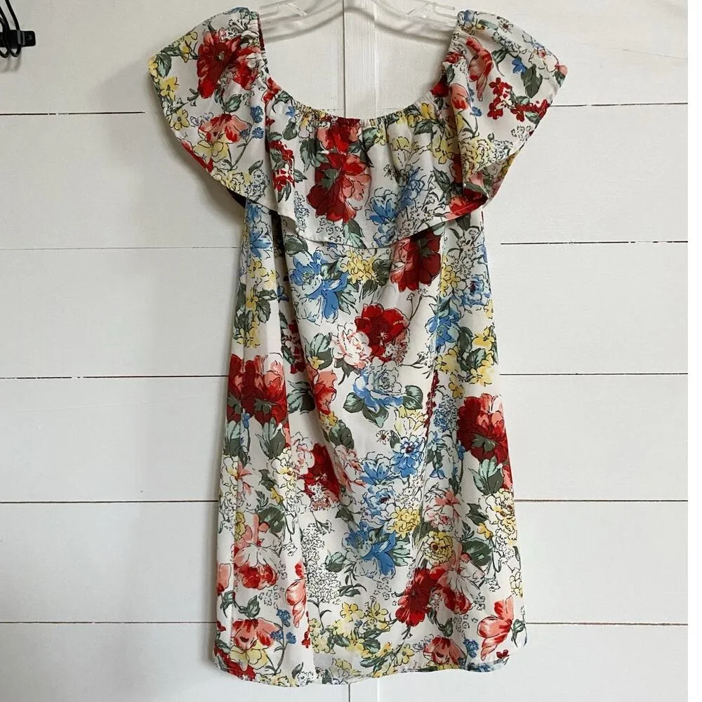 Abercrombie & Fitch Women's Strapless Floral Off the Shoulder Romantic Dress - S - Image 12