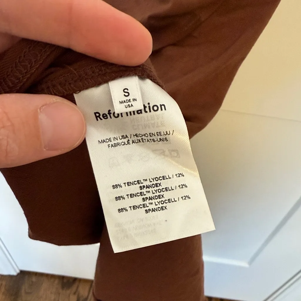 Reformation NWT Kaila Wrap Jersey Knit Midi Dress - size small - Image 11