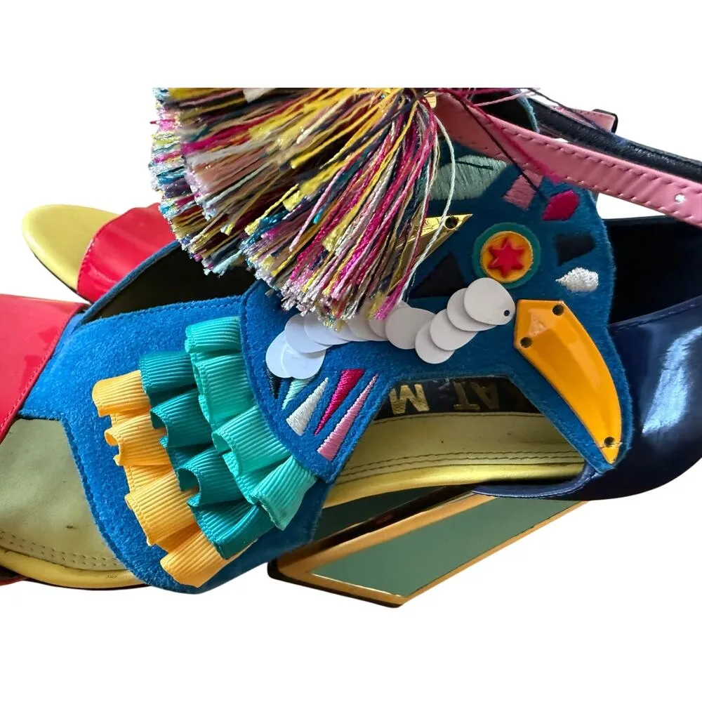 KAT MACONIE Aya Bird Extra Embellished Fun High Heel Size 9 - Image 6
