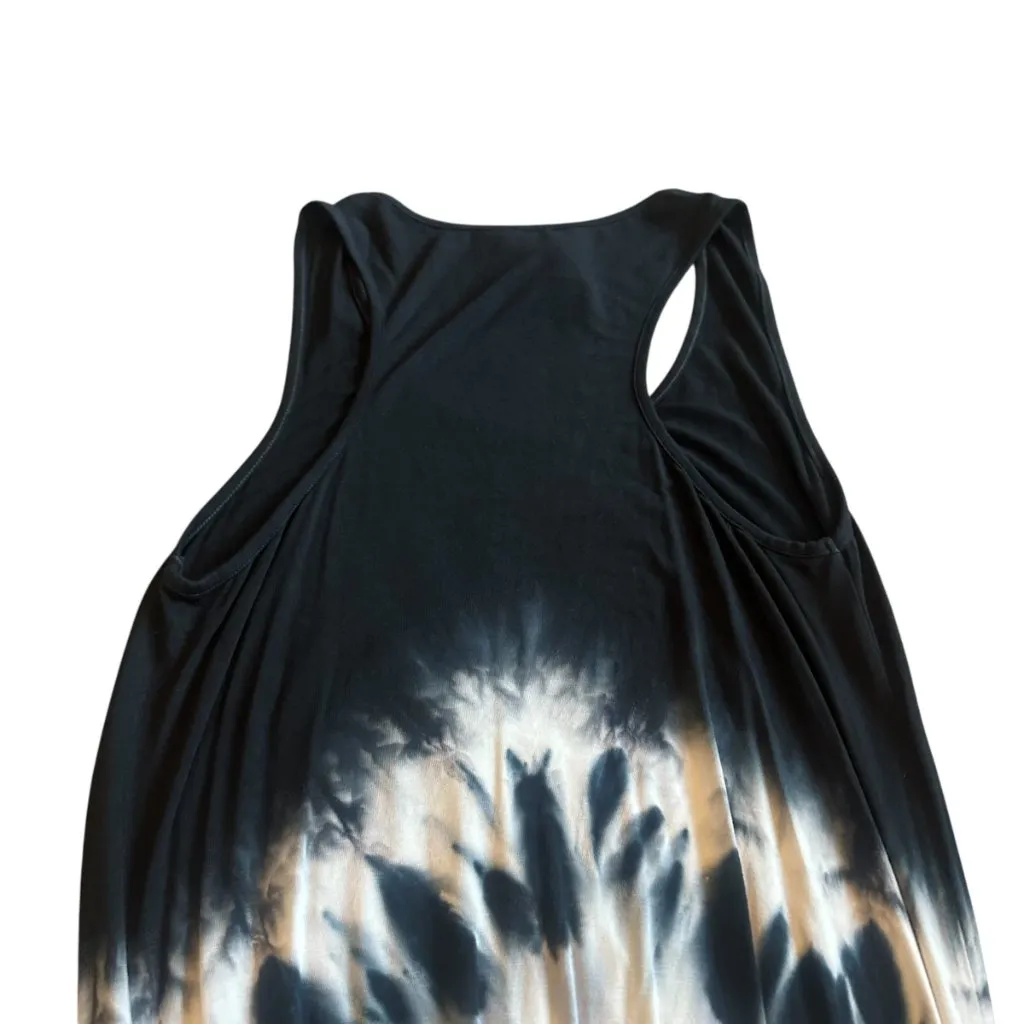 Young Fabulous & Broke YFB Tie Dye Sleeveless Dress Black Stretch Size Medium - Image 8