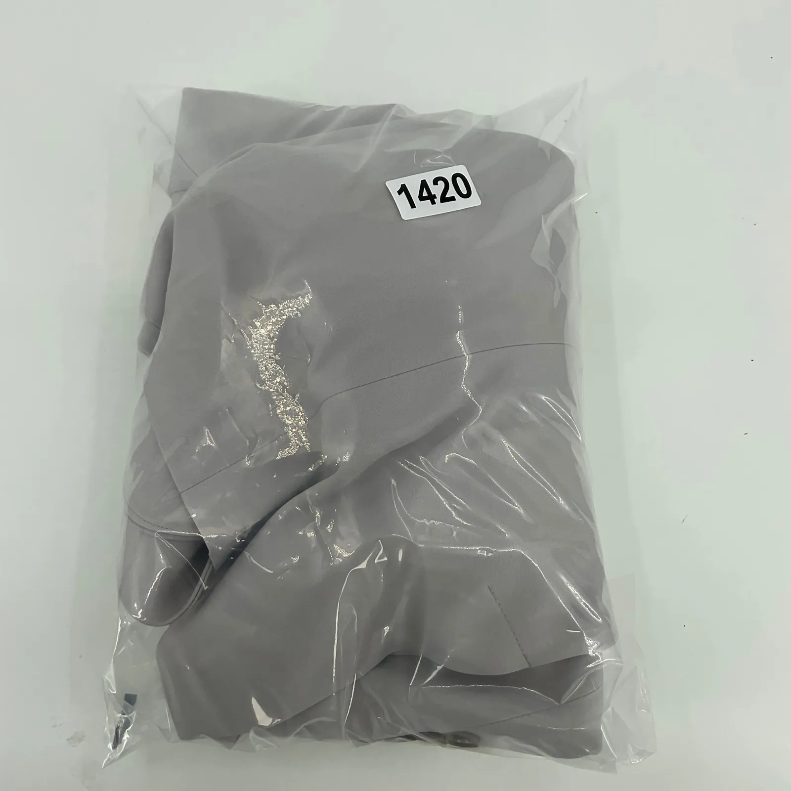 Light Grey Blazer Jacket Womens XSmall Polyester Spandex Button Front Pockets Gray Size XS - Image 7