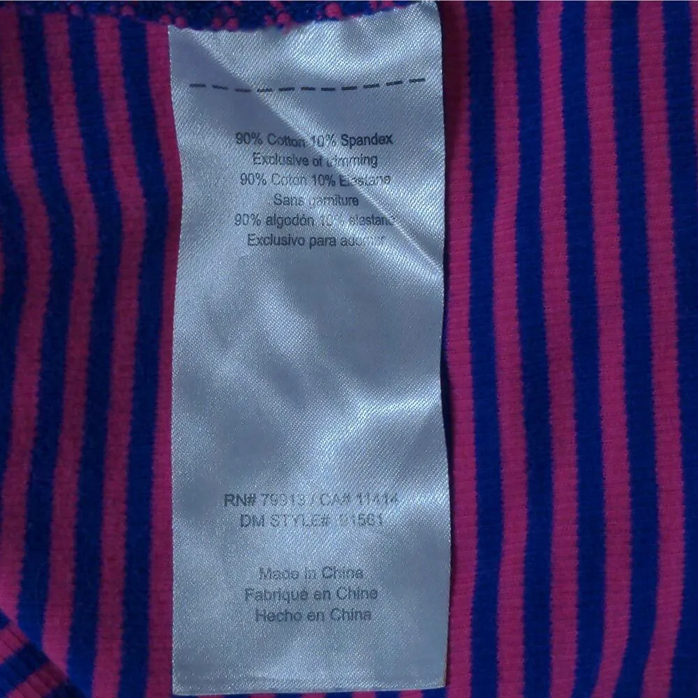 Motherhood Maternity Knit Maternity Tank Dress in Blue/Pink– Size M - Image 9