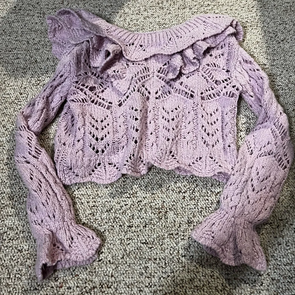 Evolutionary Cropped Knit Sweater - Image 2