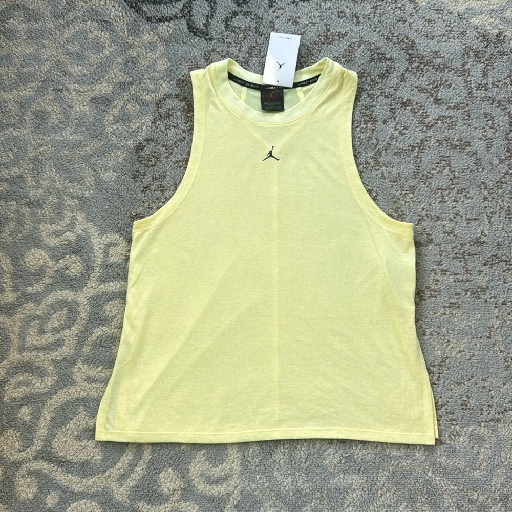 Nike Jordan Diamond Tank Top Yellow Small - Image 3