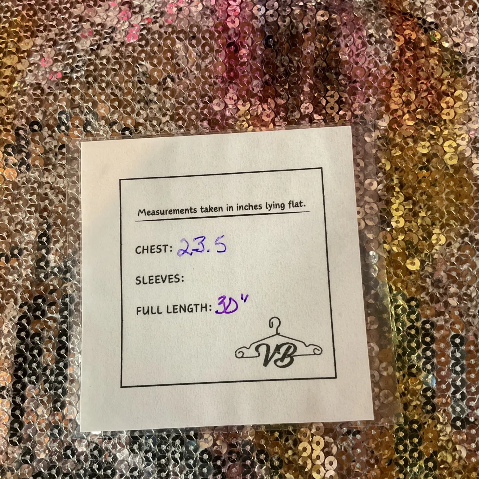 Vintage Moa Moa Sequin Pattern Scoop Neck Tank Top Pulllover Dressy Tee Size 3X - Image 7