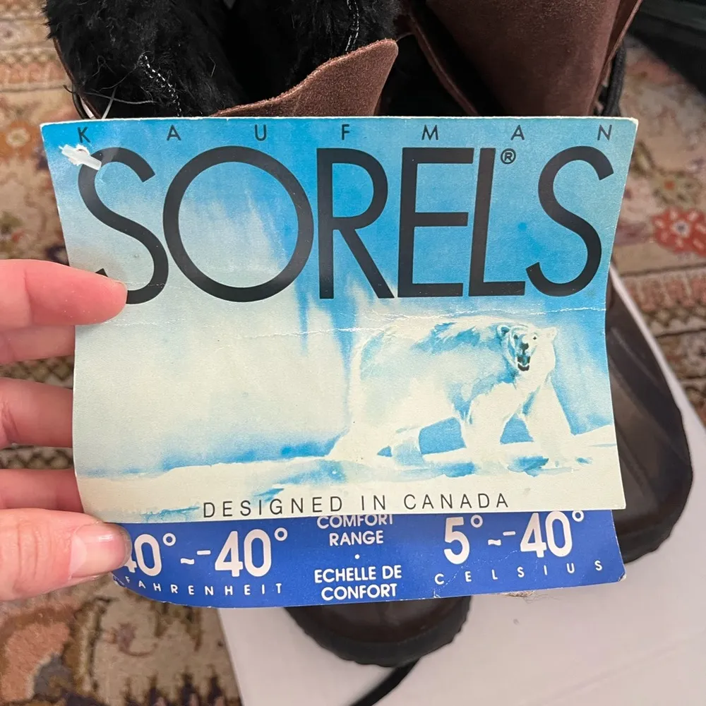 NWT: Women’s Rei Sorel’s brown leather snowpack boots - Image 2