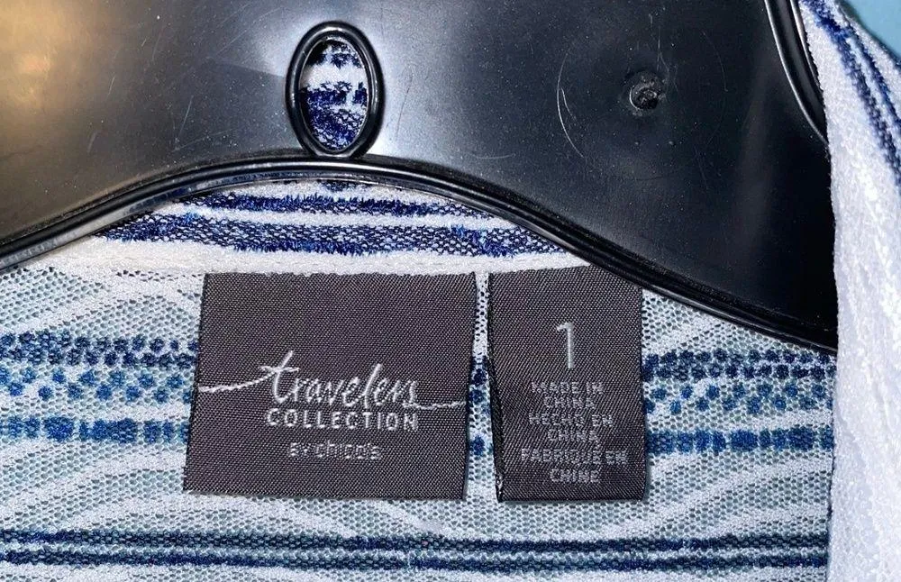 Chico’s Travelers Shirt Jacket Layering Piece Lightweight Size Medium - Image 2