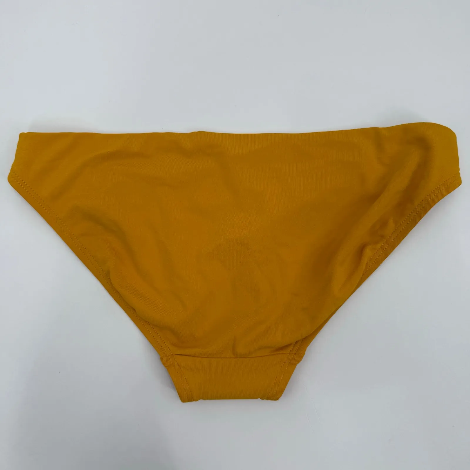 Robin Piccone Ava Luca Bikini Bottoms SZ Extra Small Barbell NWOT Mustard Swim - Image 4