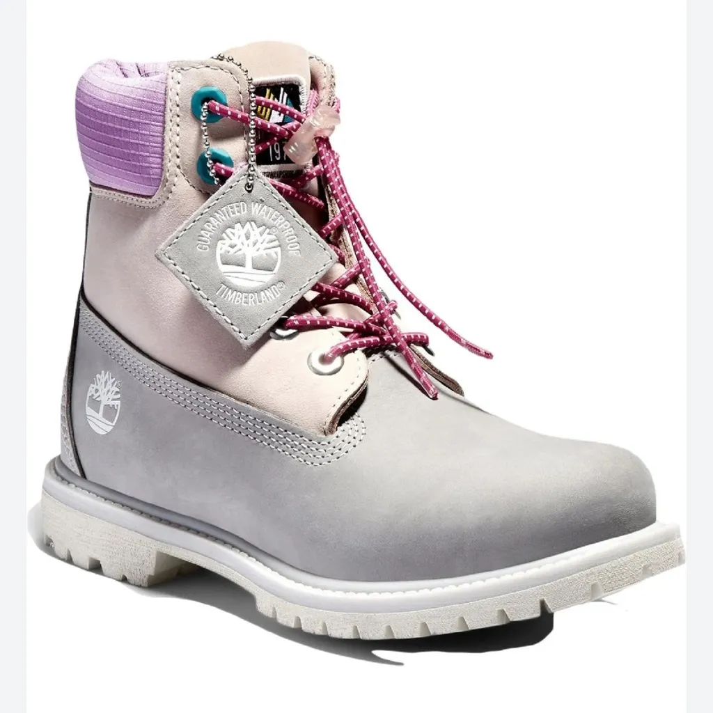 Timberland Premium Grey Nubuck Waterproof Boots - Image 11