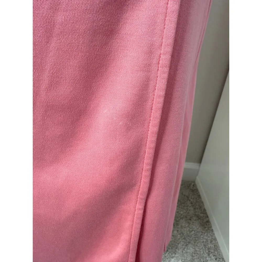 AYR 100% Pima Cotton Melon Pink Yowza Wrap Knee-Length Dress Small - Image 3