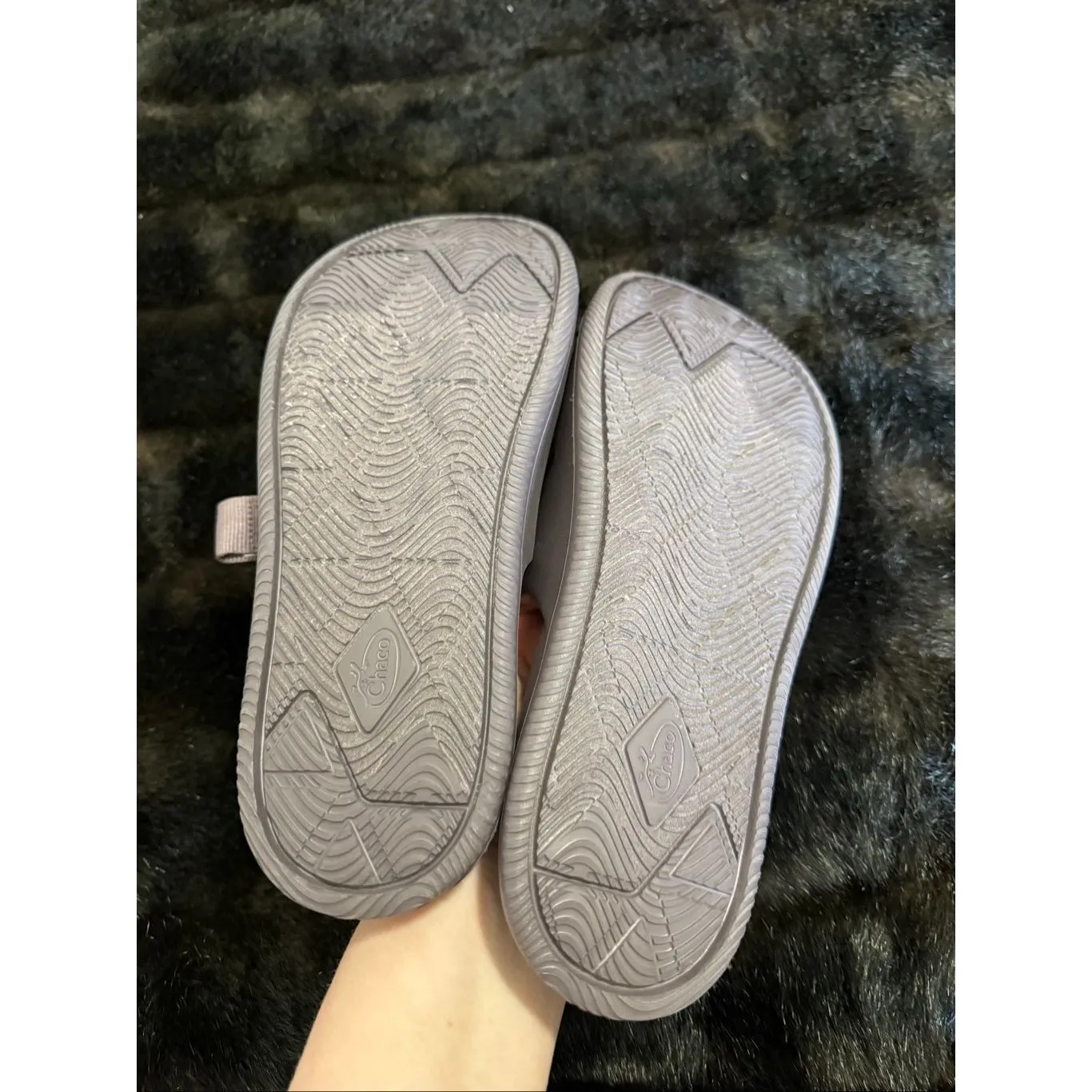 Chaco Chillos Slide Size 9  Strappy Sport Sandals purple shoes - Image 5