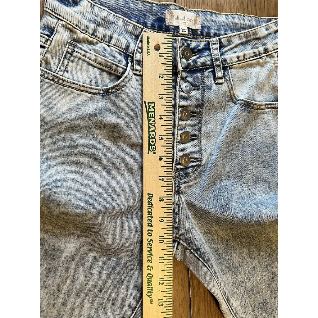 Anthropology‎ Altard State Jeans Womens Size XS Denim Mid Rise Flare Hippie - Image 7