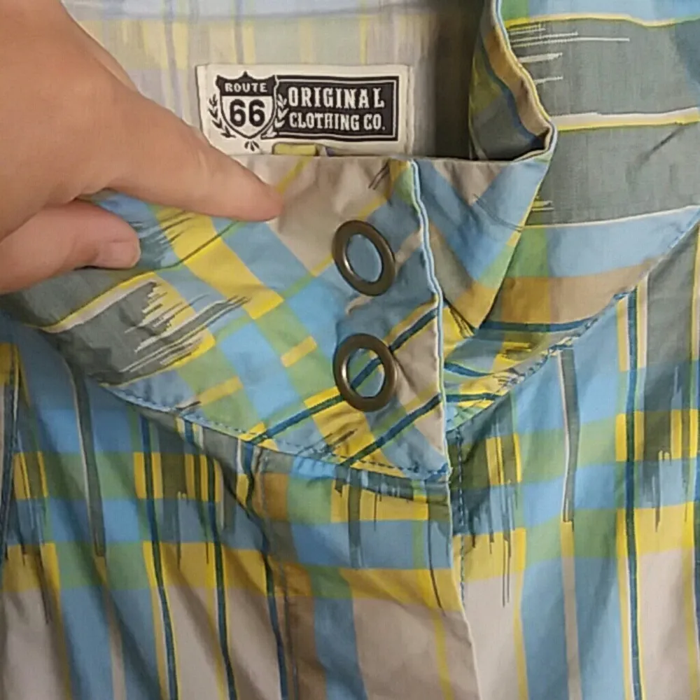 Route 66 Snap up short sleeve blouse - Image 4