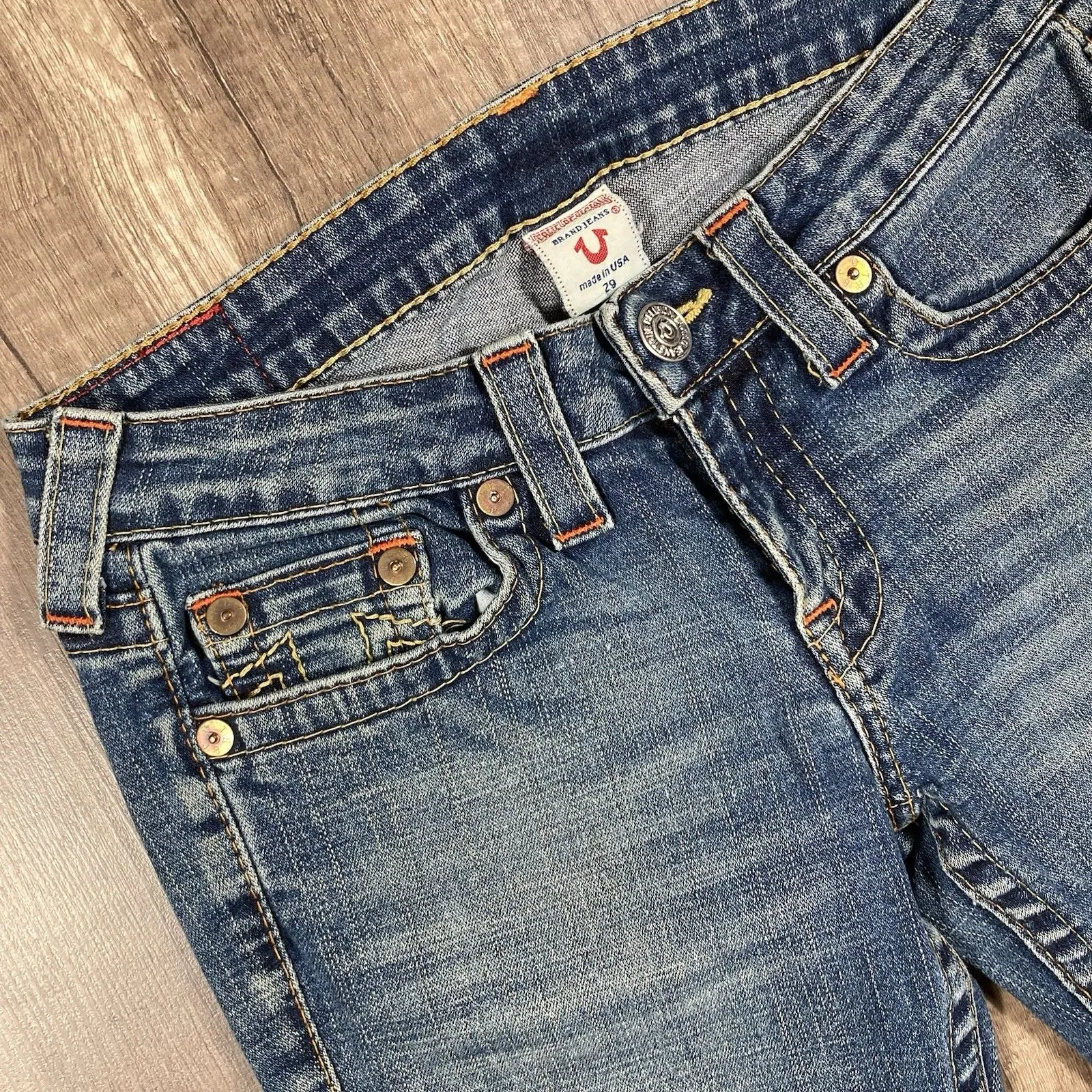 True Religion Y2K Grunge Low Rise Flare Bobby Jeans Women’s Size 28 x 32 - Image 8