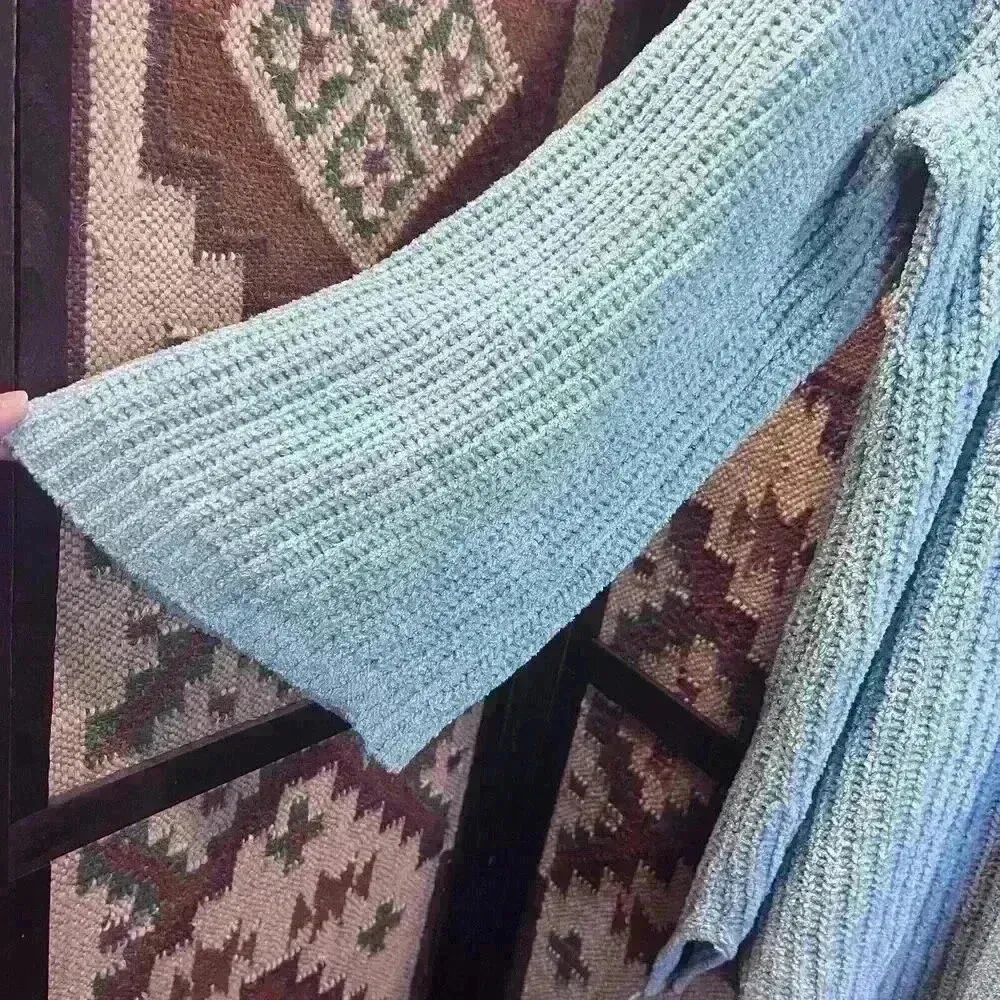 Lane Bryant Woman’s Blue Texture Knit Cowl Neck Sweater Size 22/24 - Image 11