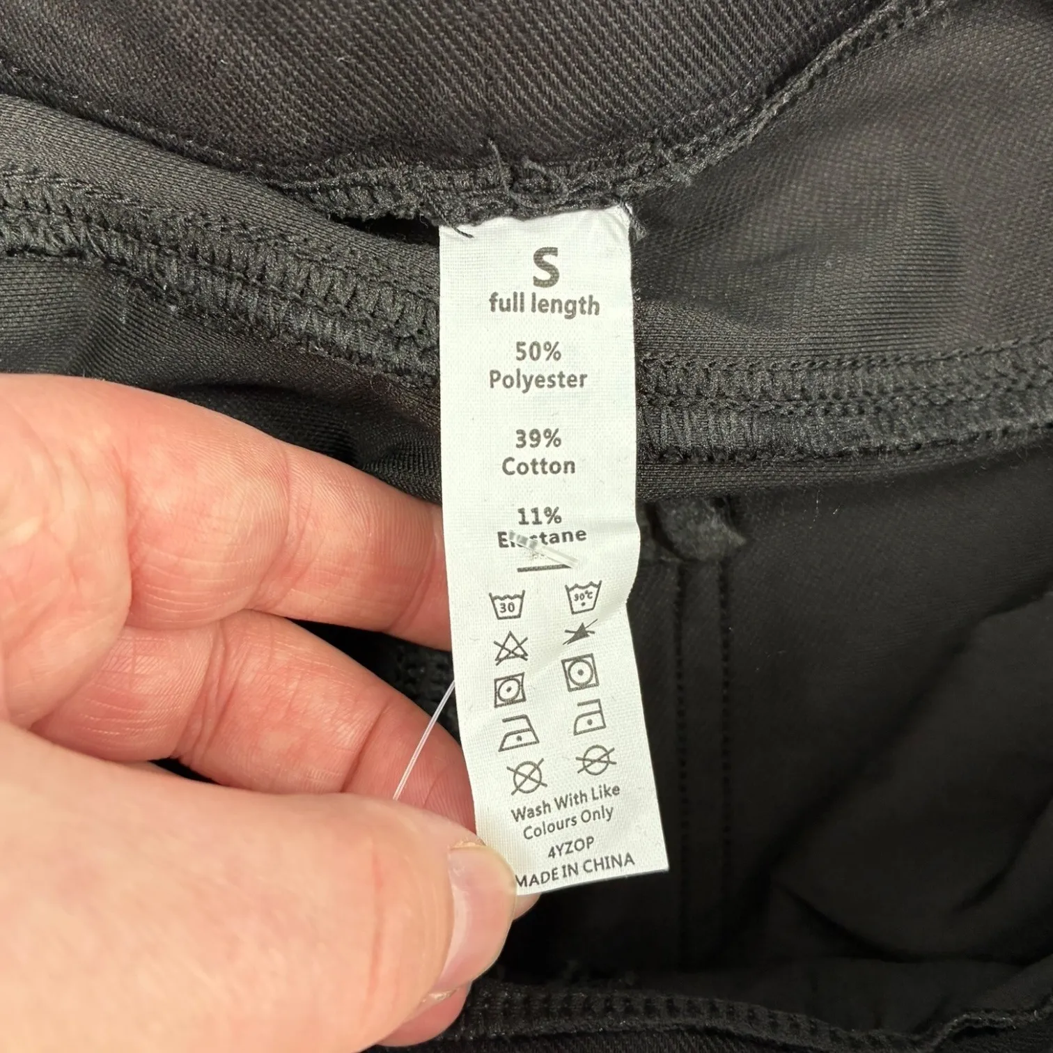 Halara Black High Rise Full Length Skinny Jeans Size Small Jeggings Denim - Image 3