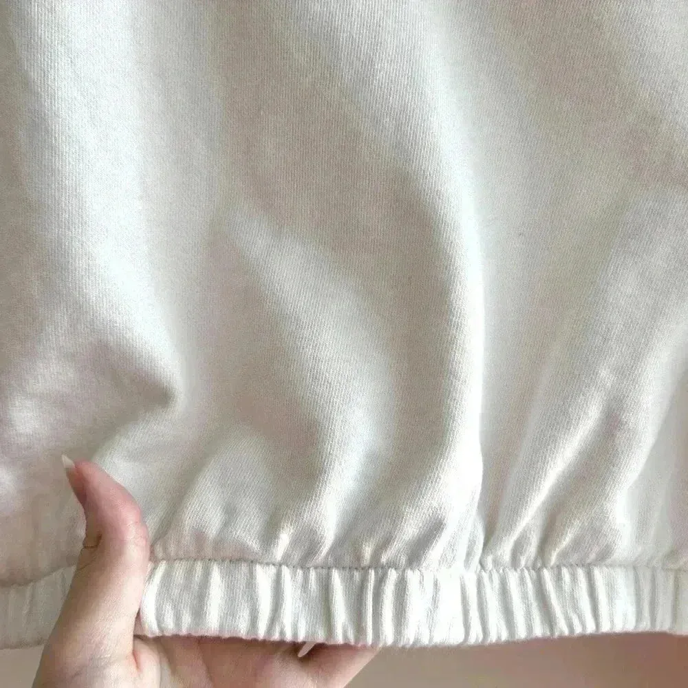 BP White 1/4 Zip Sports Jacket, Athleisure Athletic White Sweatshirt, Small - Image 16