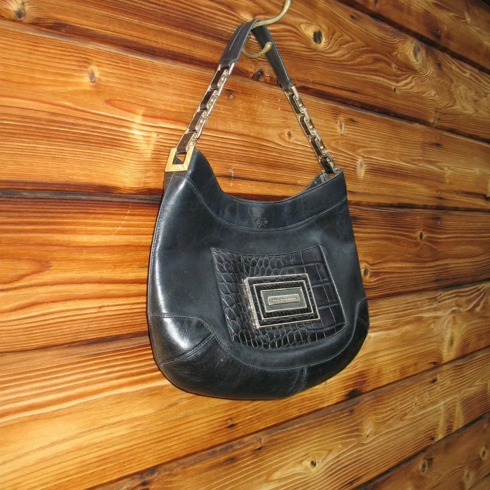 Anya Hindmarch Leather Hobo Bag Black - Image 4