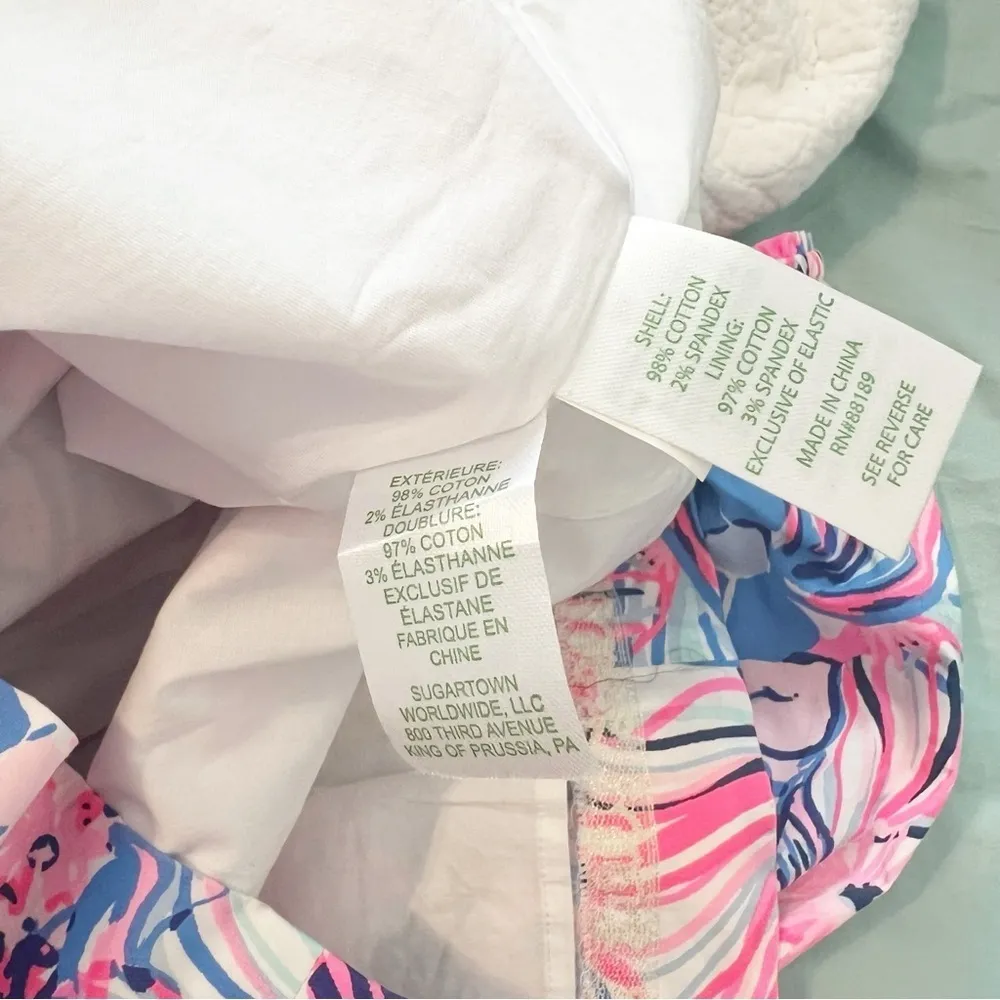 Lilly Pulitzer Keisha Stretch Dress Pink Blue White Make a Splash Size 4 - Image 5