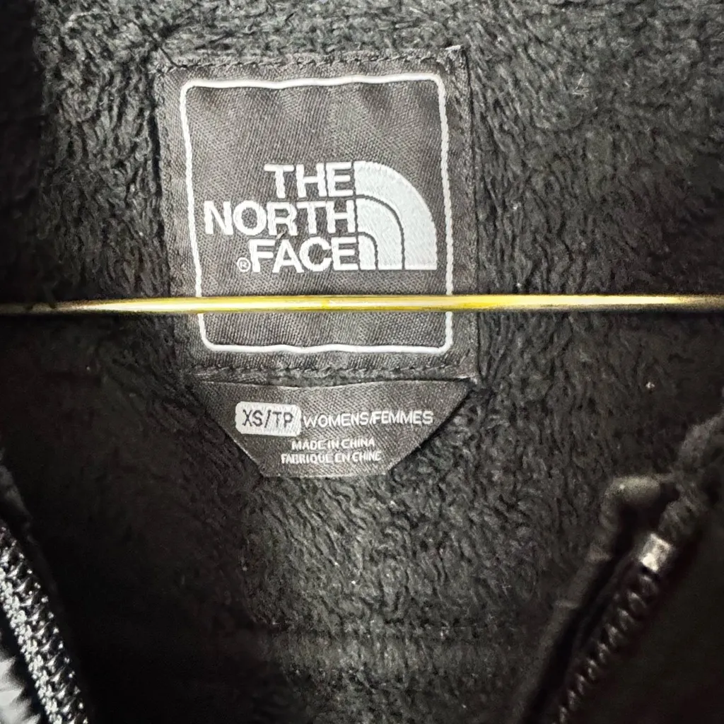 The North Face Women’s  Cold Weather Winter Black Hooded Fleece Jacket Sz XS/TP - Image 5