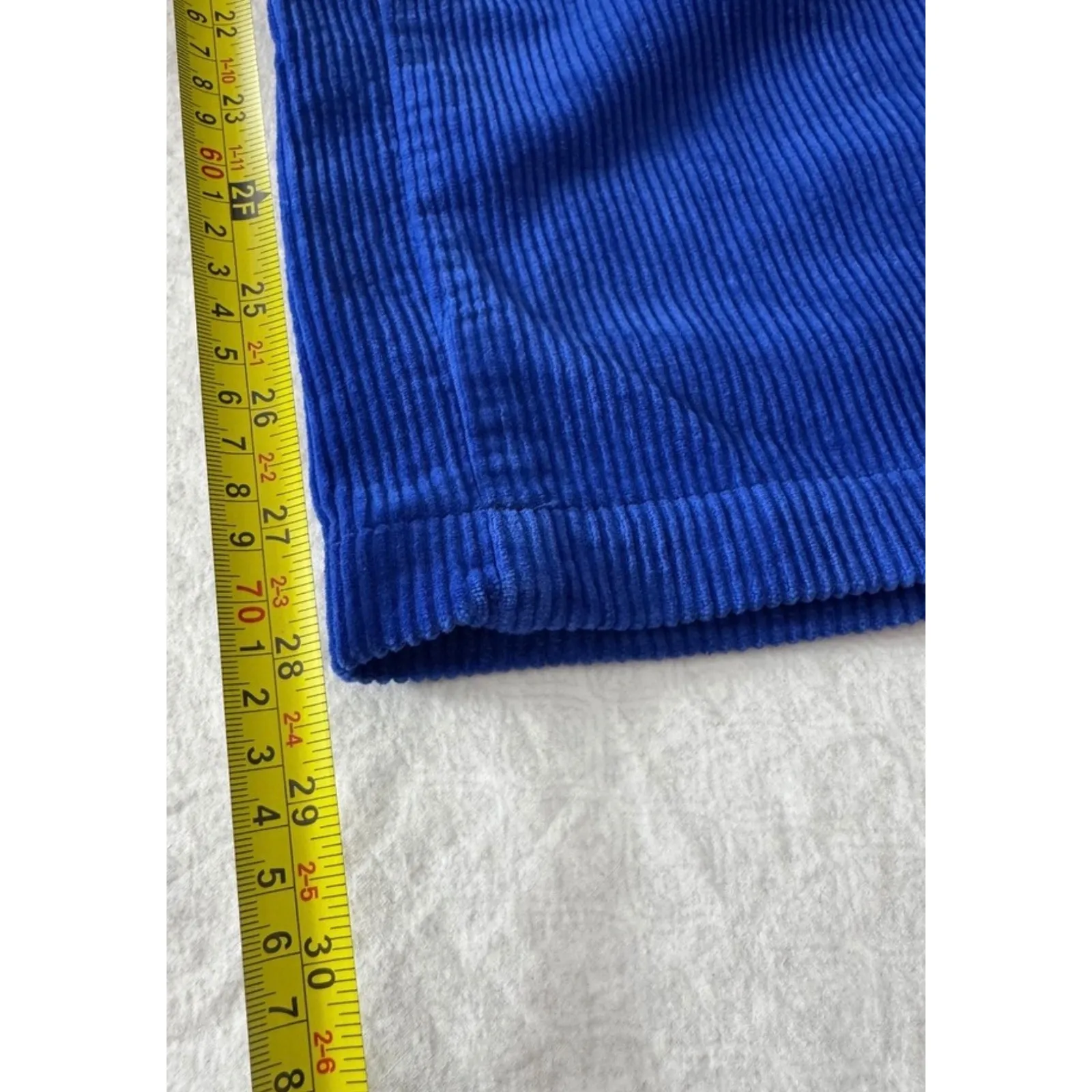 AG Adriano Goldschmied Corduroy Wide Leg Pants Royal Blue Size 26 - Image 10