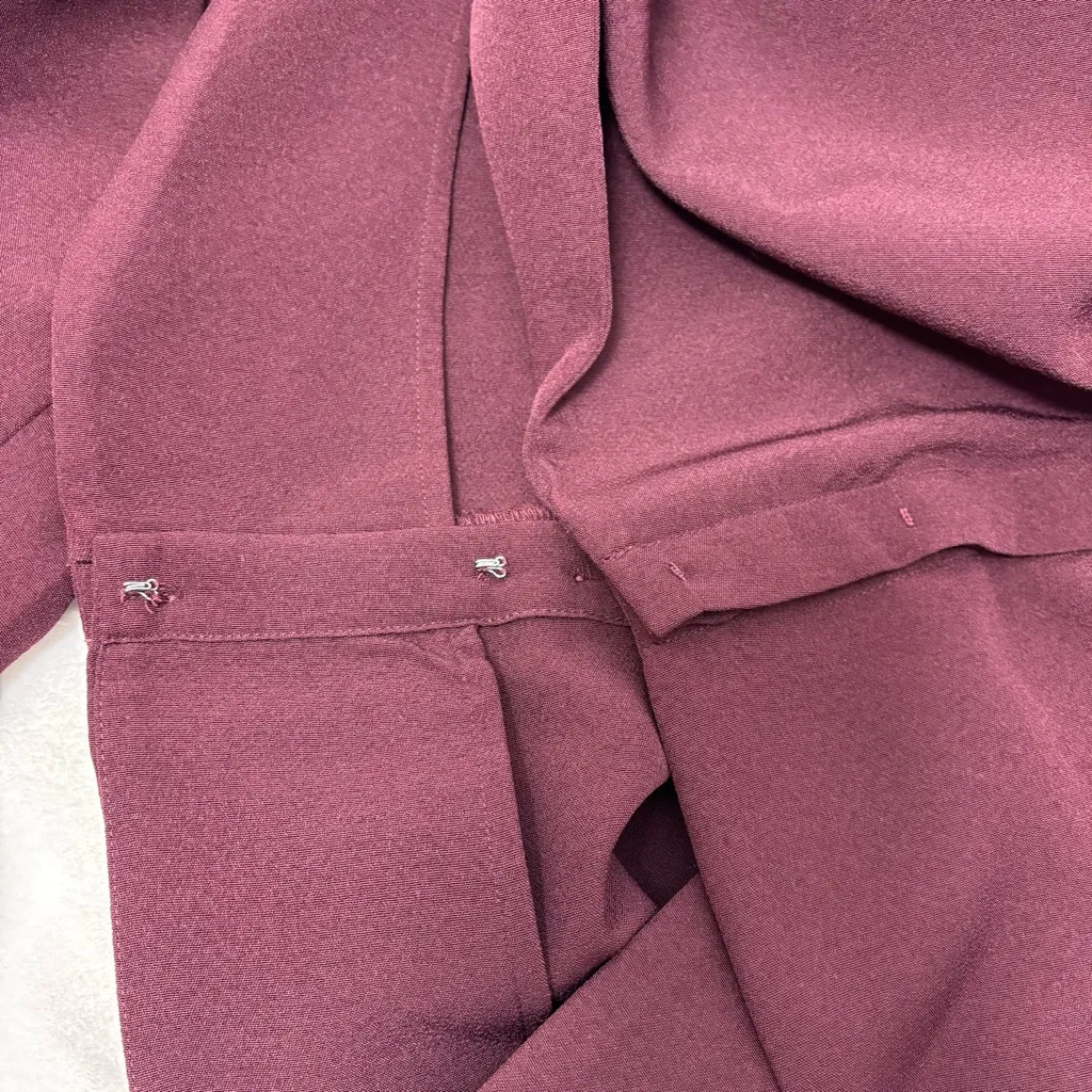 The Drop Elegant Burgundy Women's Convertible Blazer Size L Purple Size L - Image 15