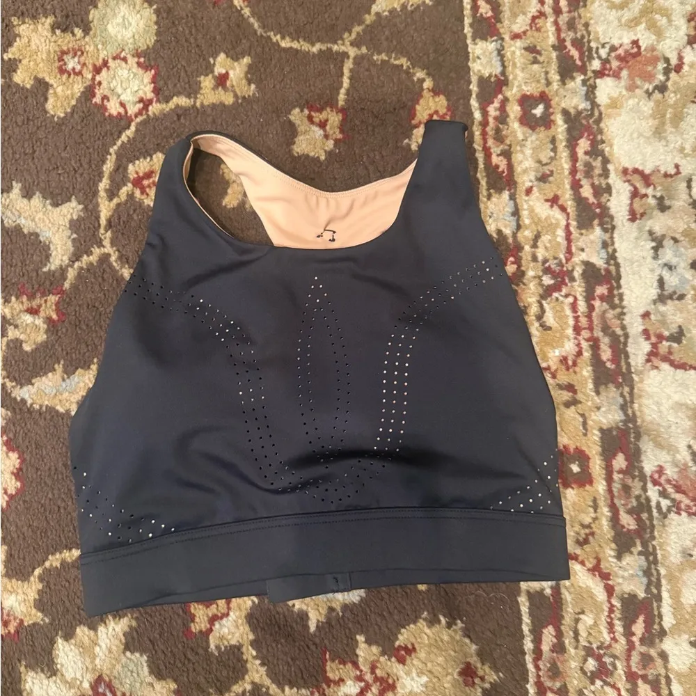 Buff Bunny Black and Beige Sports Bra - Image 4