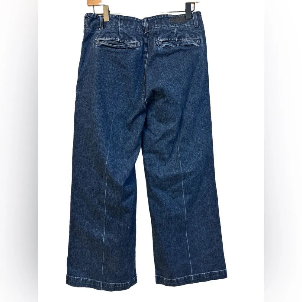 AG Adriano Goldschmied Anthropologie‎ the Juliette wode leg crop trouser 29R - Image 4