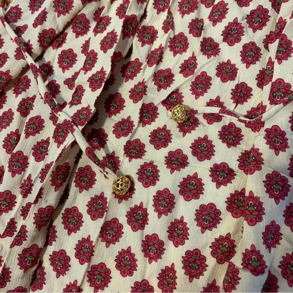 Juicy Couture Pam Gela Beach Royalty Martinique Long Smocked Dress Womens Medium - Image 5