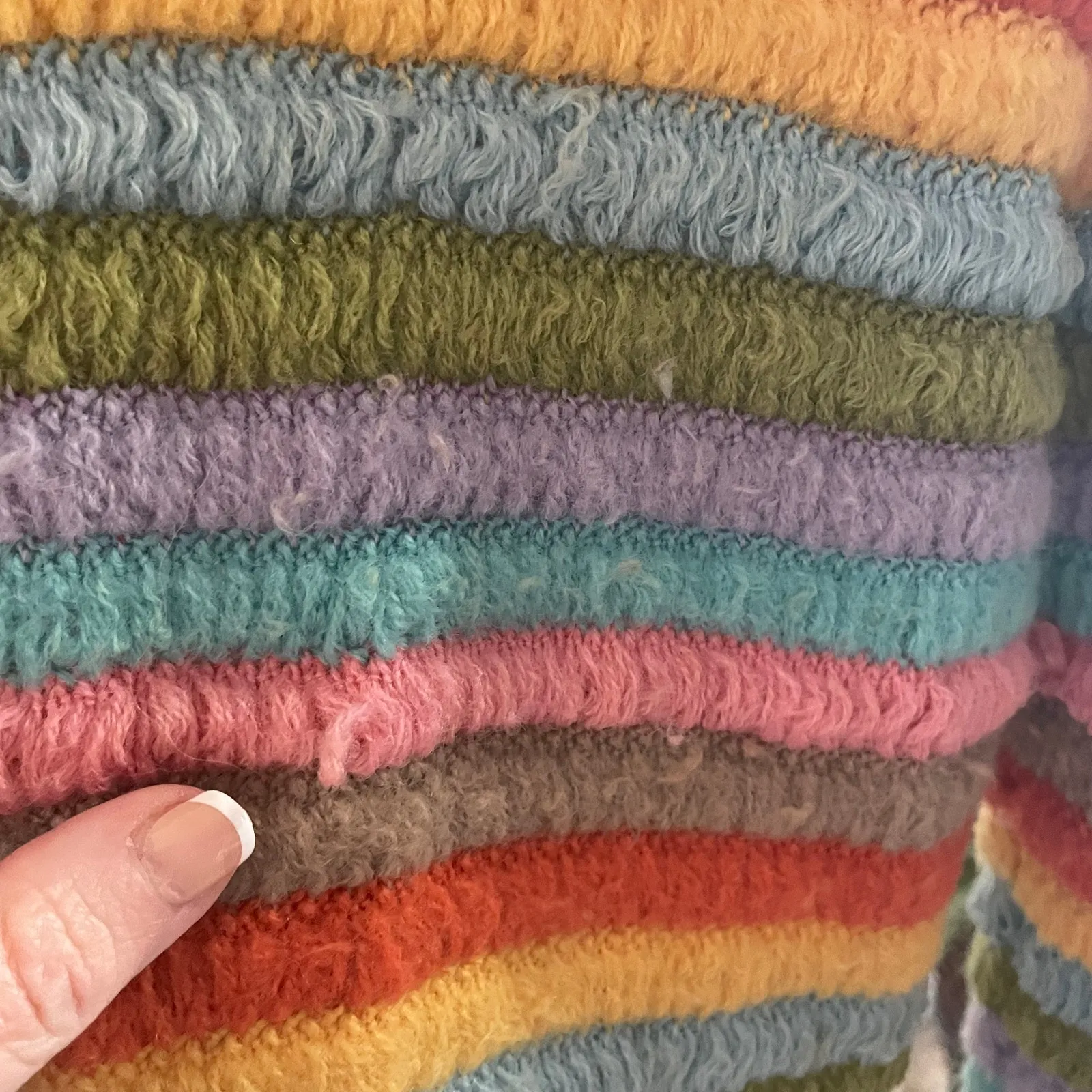 Vintage Eastmoor Cardigan Button Down Sweater Textured Loop Yarn - Image 6