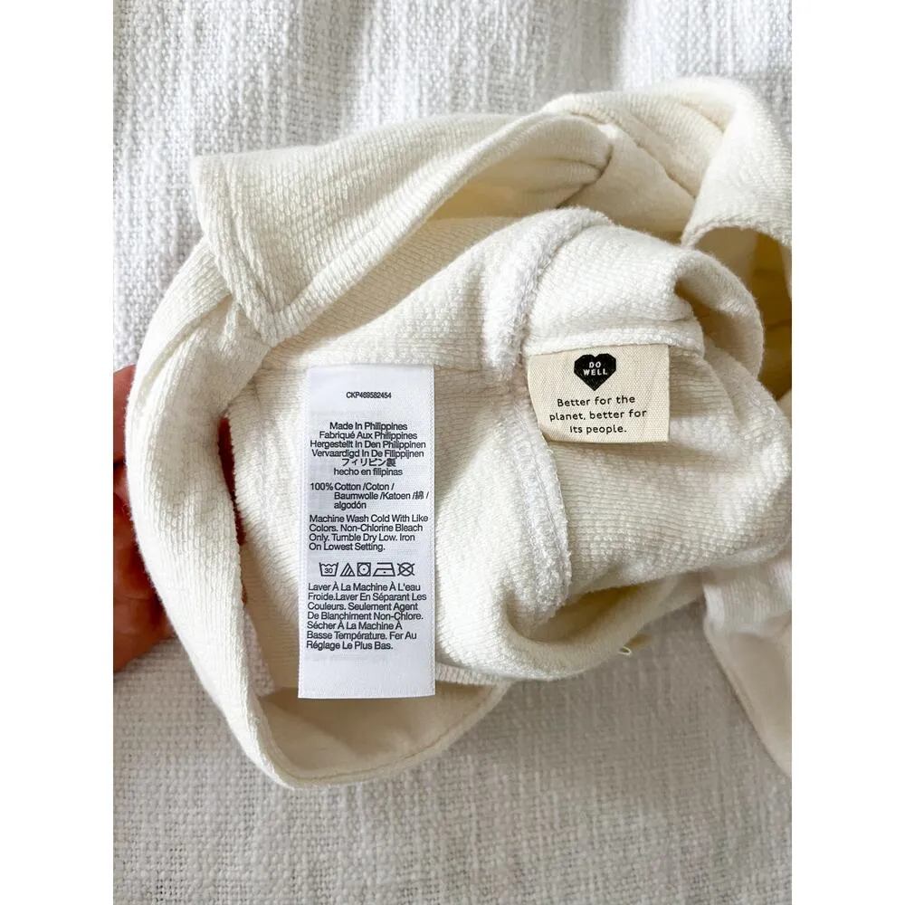 Madewell | NWT | Cutout Knot-Front Crop Tank Top | Lighthouse Cream | Sz XXS - Image 9