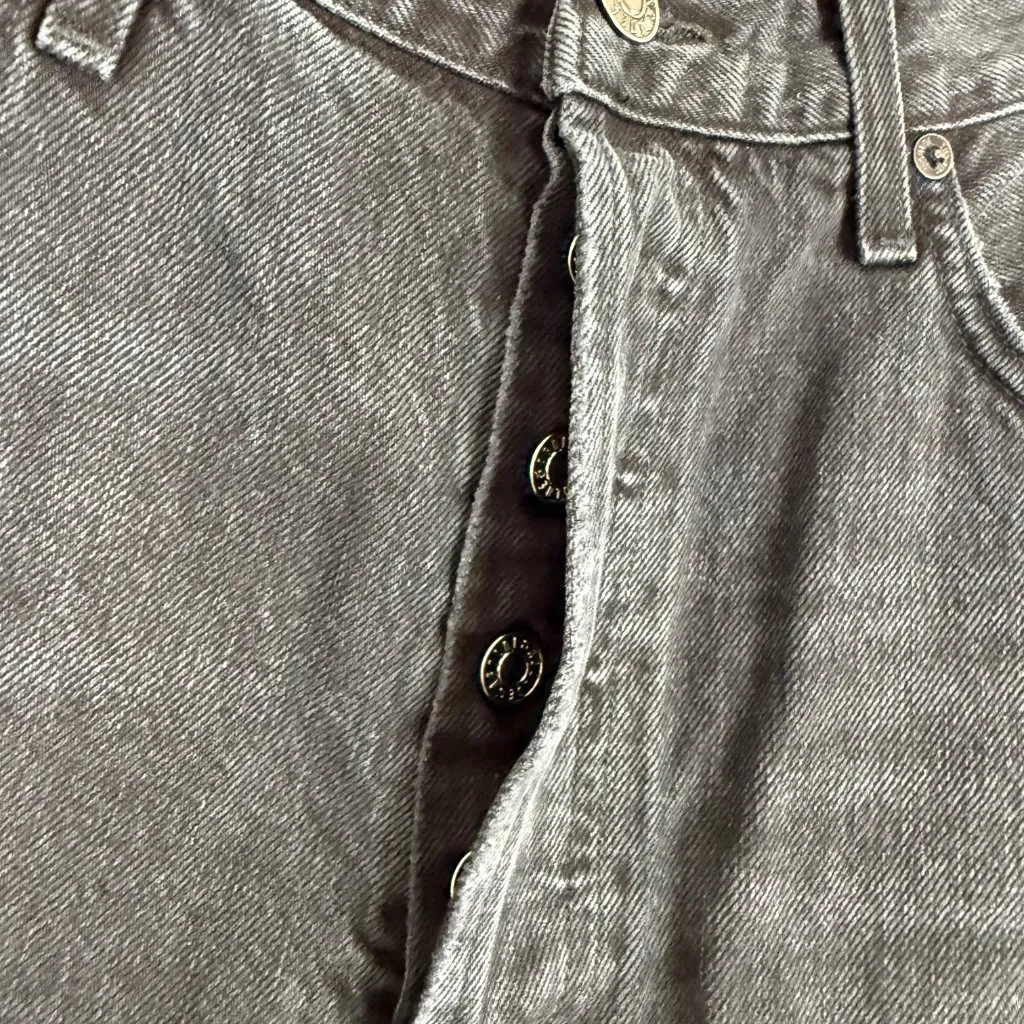 NWT AGOLDE Pieced 90s Pinch Waist Pants Jeans Howl/Detox Leather Black Size 29 - Image 6