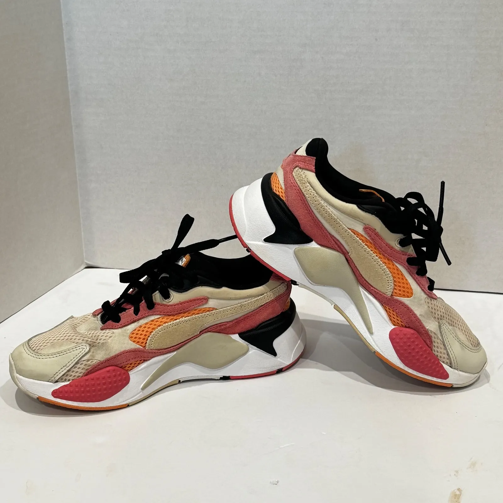 Puma RS-X Reinvention Women's Sneakers Beige Pink chunky Athletic Shoes Size 6.5 - Image 9