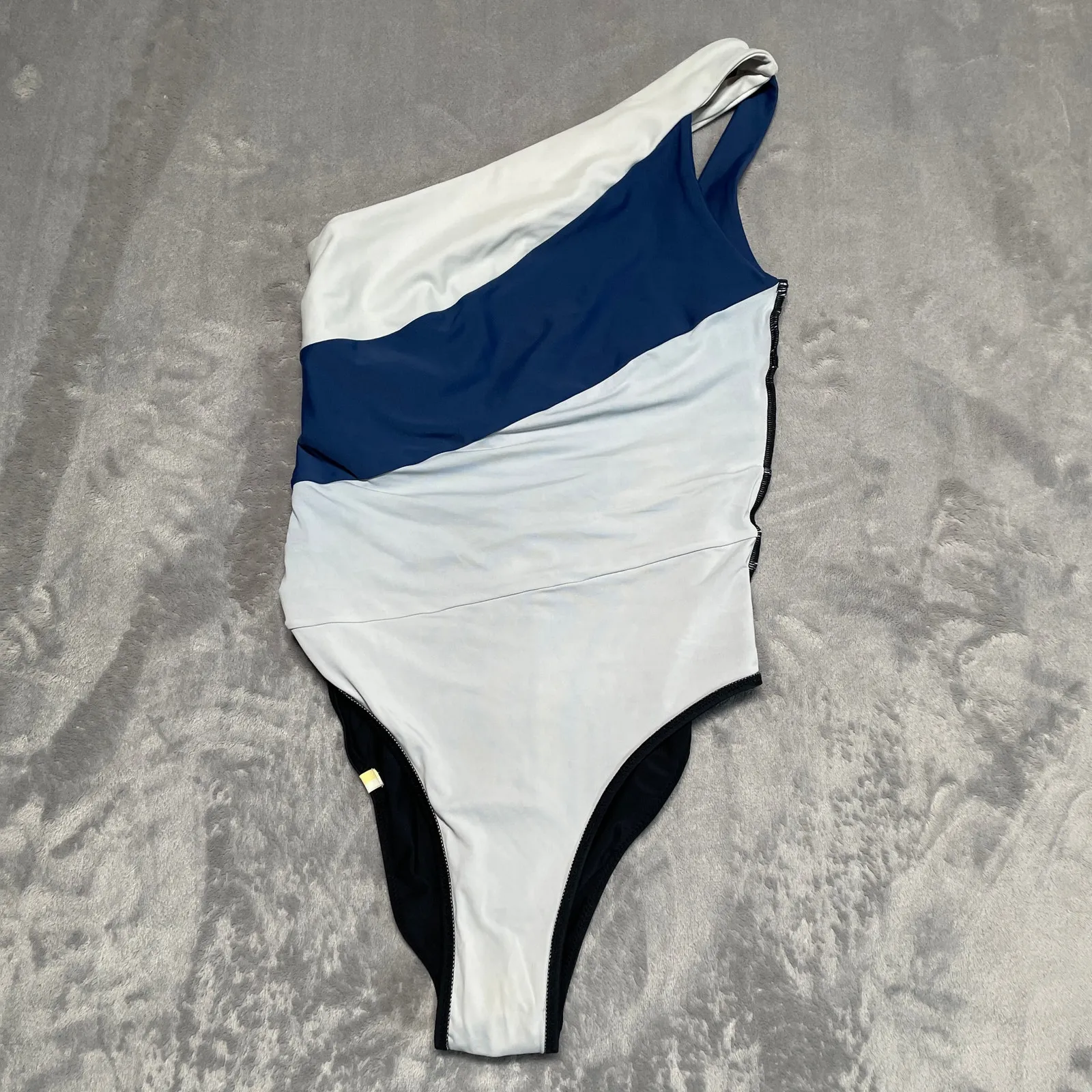 Summersalt Sidestroke One Piece Swimsuit Womens 4 Blue Colorblock Compression - Image 4