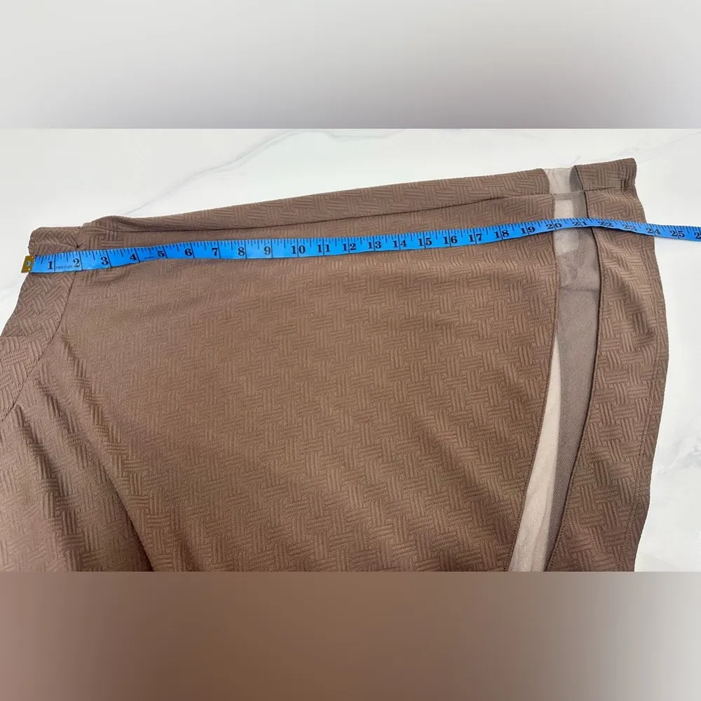 Faith and Joy Brown Midi A-Line Women Skirt Sz S - Image 6