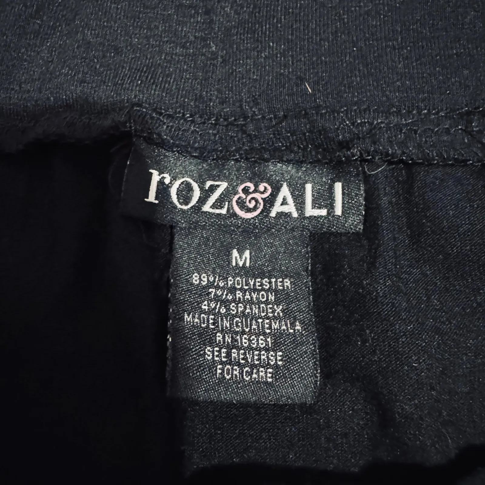 Roz & Ali Black Maxi Boho Skirt Elastic Waist Paneled ALine Skirt Womens M - Image 8