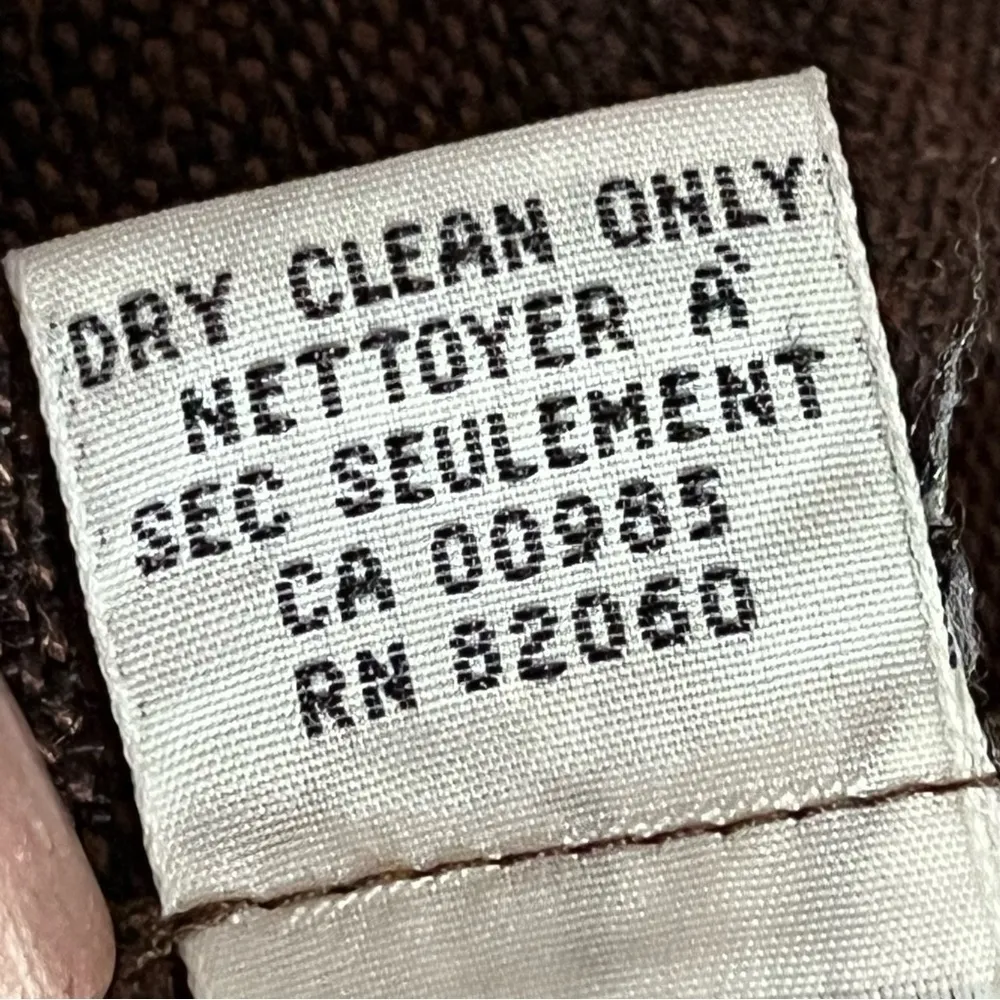 A line‎ 100% Linen Skirt Brown Vintage Woven Academia Chic - Image 9