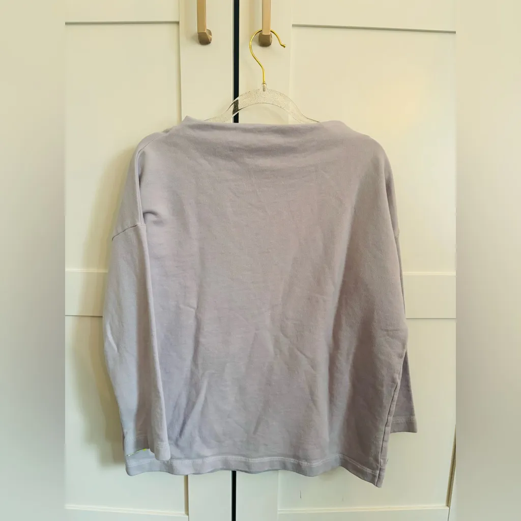 Lisa Todd Rare Vintage Blah Blah Blah Long Sleeve Shirt Gray Purple Medium - Image 3