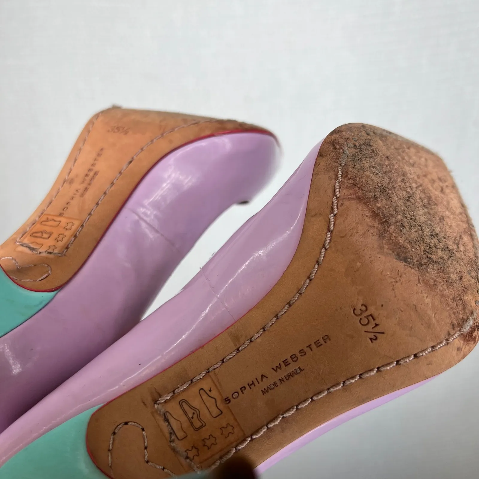 Sophia Webster Y2K Lilac Patent Leather Pointed Toe Stiletto‎ Heels 35.5 Purple Size undefined - Image 5