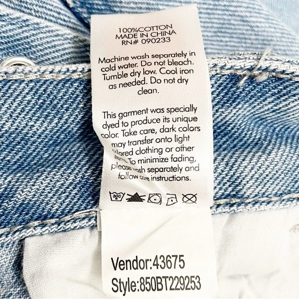 PacSun Light Blue Low Rise Cargo Flare Jeans Size 28 | 6 Y2K Grommet Pac Sun - Image 14