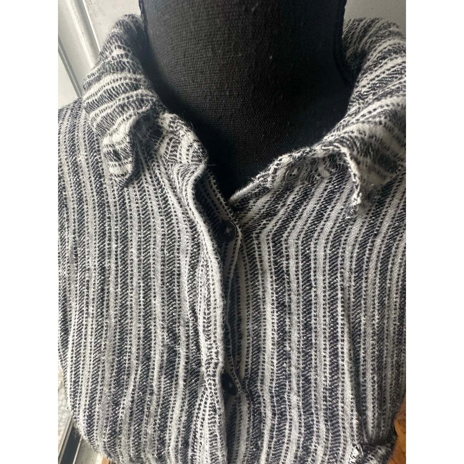 Free People Lust For Life Striped Long Sleeve Crop Top – Size L - Image 10