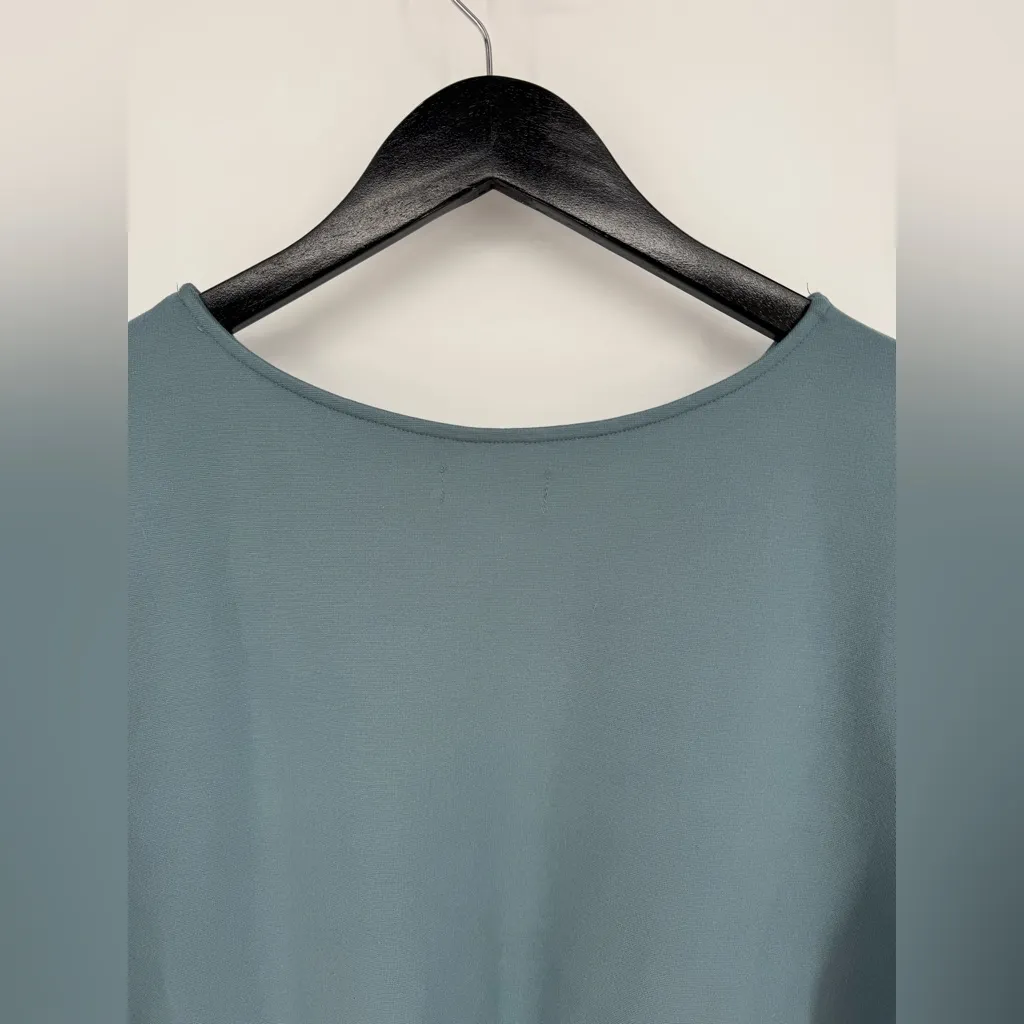 Ripley Radar Sea Blue Ponte Knit Short Sleeve Top Extended XL Soft Casual Lounge - Image 6