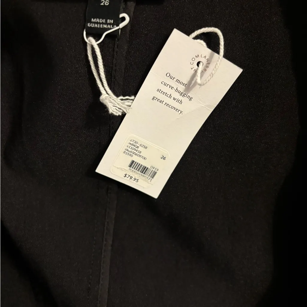 Lane Bryant “Bryant Blazer” Classic black Stretch 1-Button Jacket, Size 26 NWT - Image 3