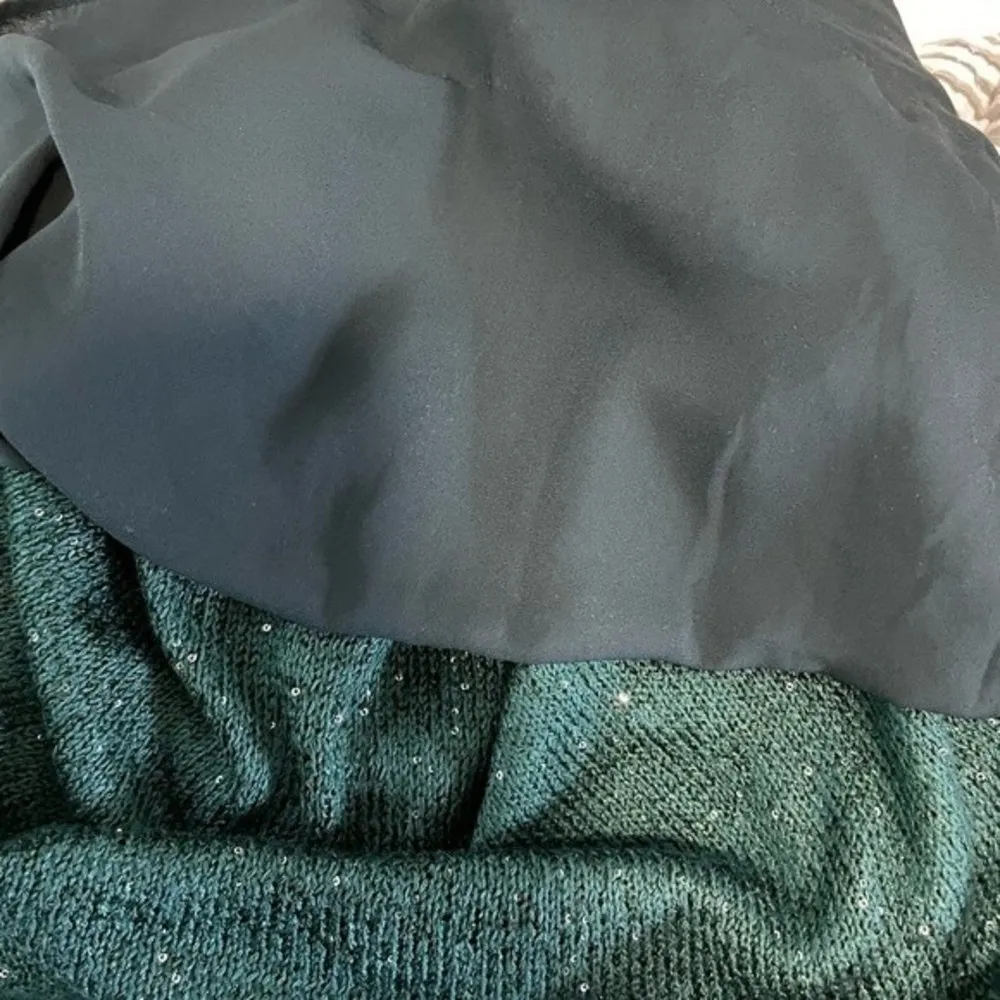 Apt. 9 Hunter Green Sweater w/ Sparkles Size L - Image 6