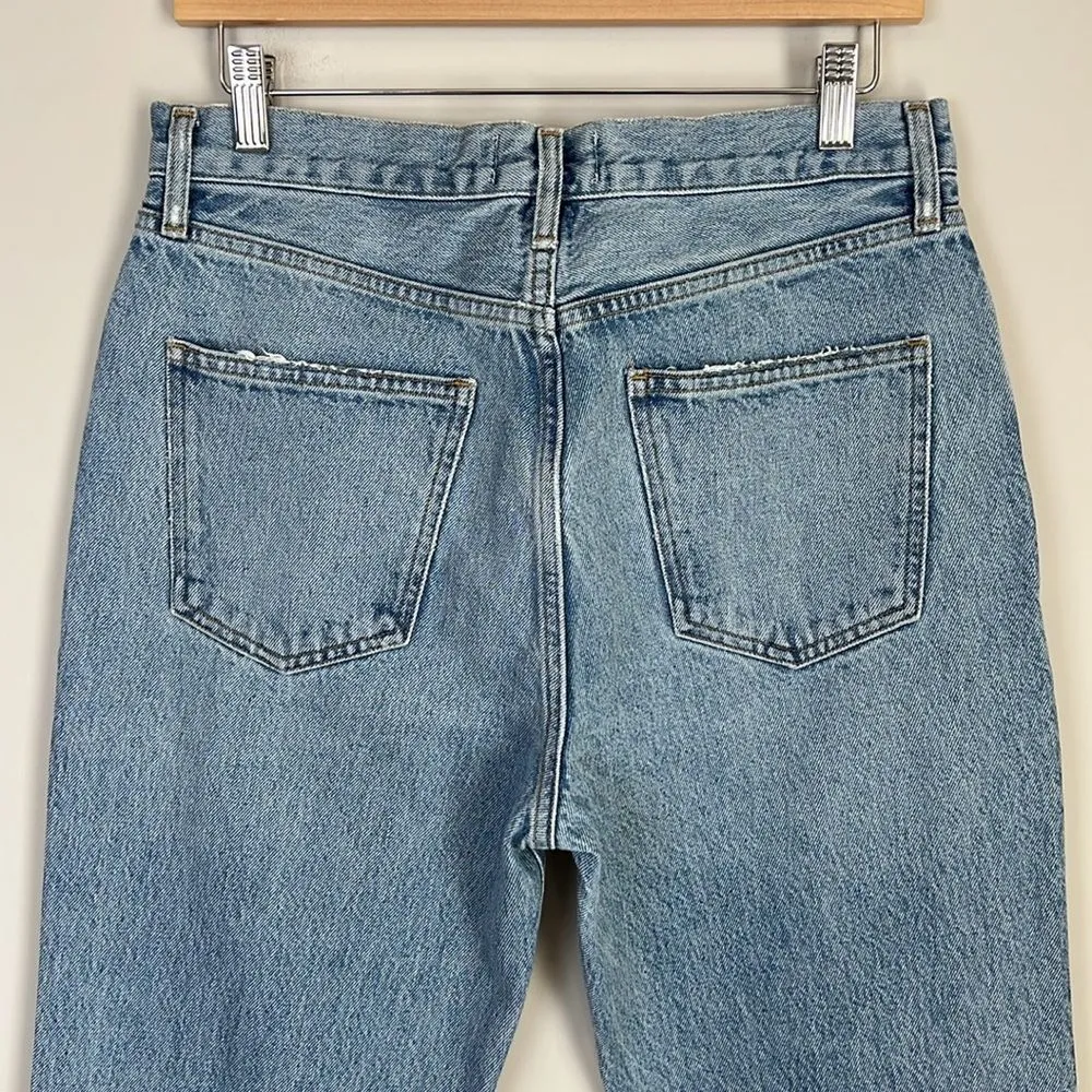 Agolde Mid Rise Straight Leg Boot Cut Jeans Size 28 Organic Cotton - Image 5