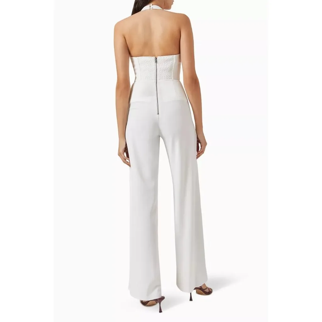 Alice + Olivia Robin Jumpsuit in Off White 2 New Womens Dressy Outfit - Image 11