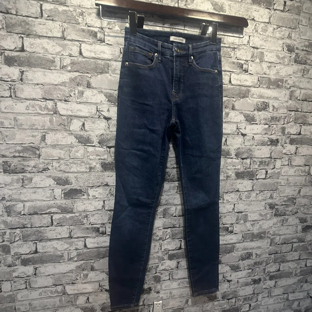 EUC Good American "Good Legs" Blue Jeggings Size 2/26 Waist - Image 2