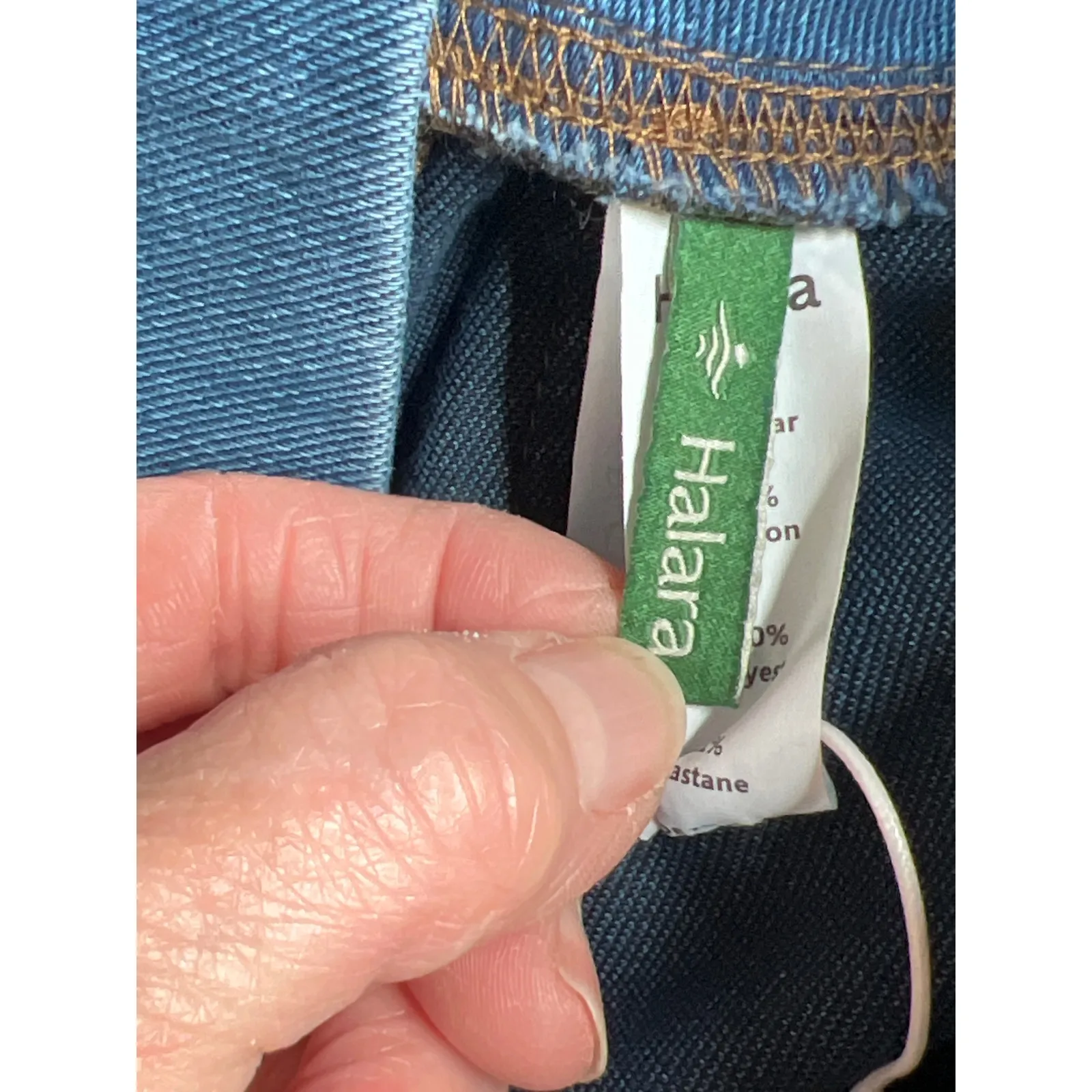 Halara size S. denim blue flex comfort light weight 4 way stretch pull-on - Image 7