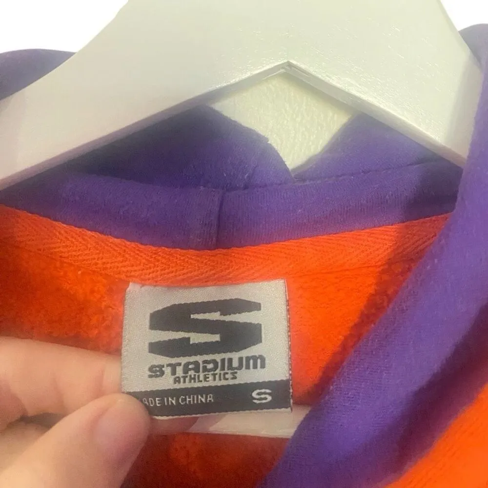 Stadium athletics small Clemson Alabama hoodie orange and purple college - Image 5